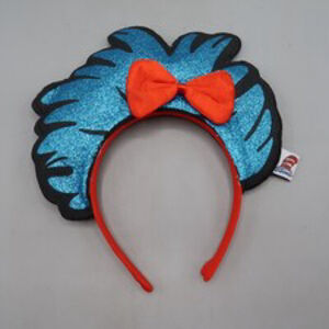 Dr. Suess Thing 1 & 2 Felt Headband Glitter Blue hair one size